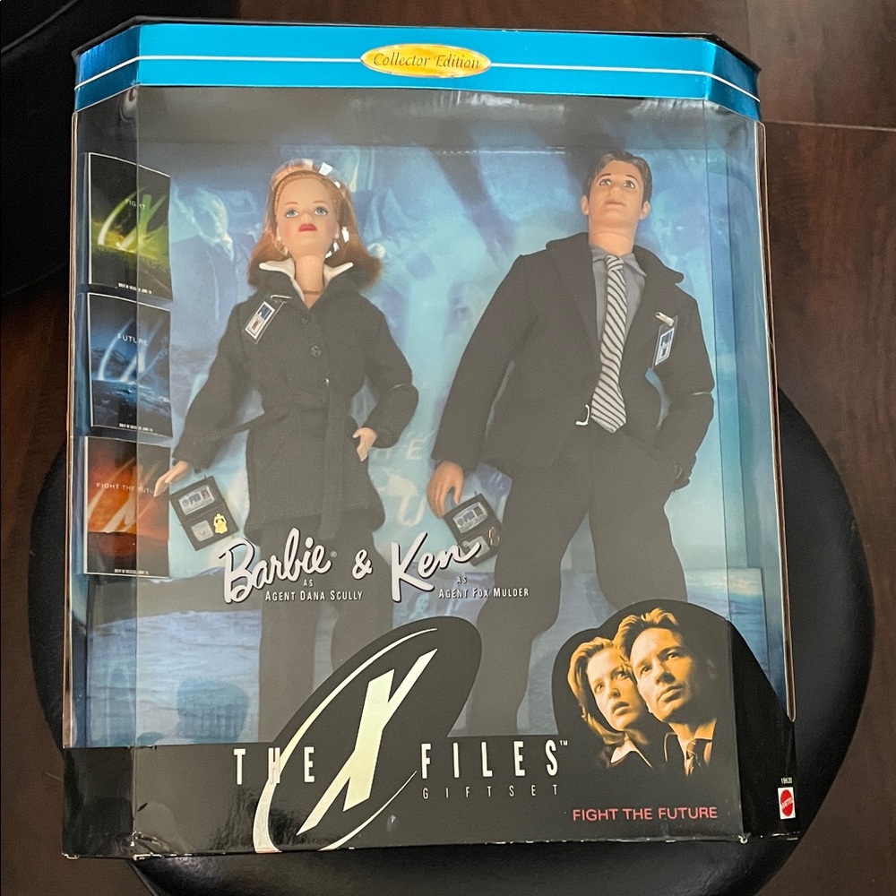 Barbie & Ken X-Files Set with Black Suits NRFB